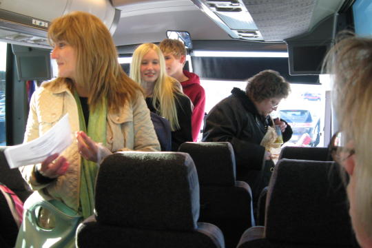 Loading bus at Valley HS