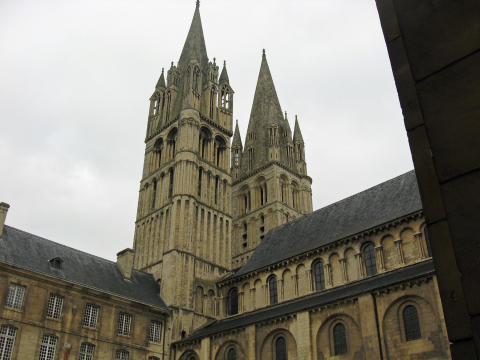 Inside Men's Abbey in Caen