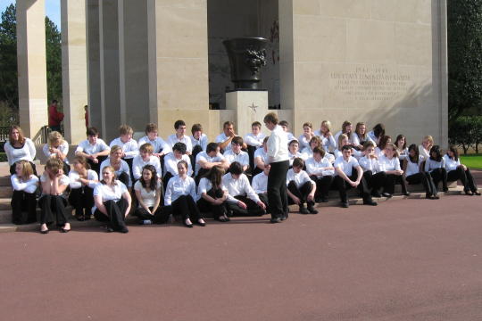 Concert at American Cemetery in Coleville