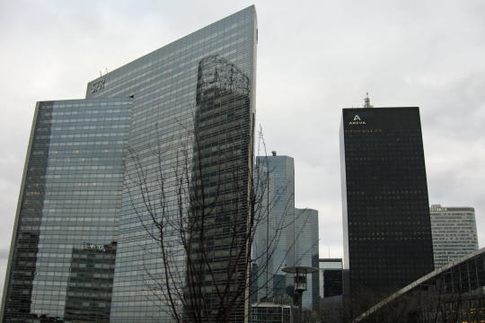 Walking to La Defense in Paris