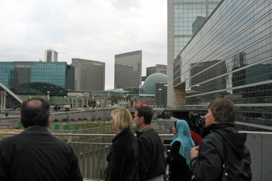 Walking to La Defense in Paris