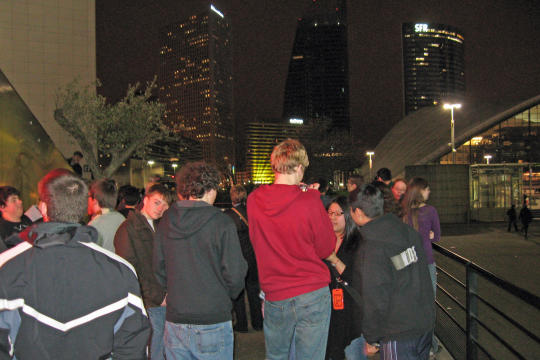 Walking near La Defense in Paris