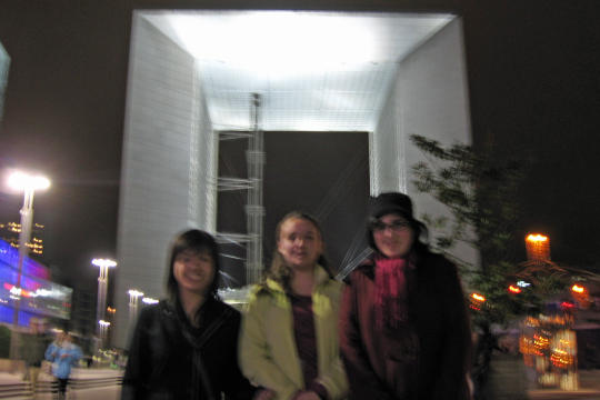 Walking near La Defense in Paris