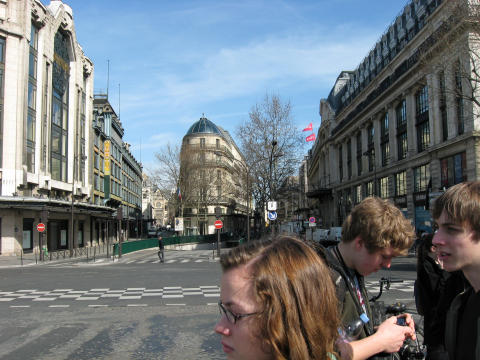 Walking to Louvre in Paris