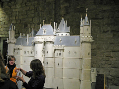 Under Louvre in Paris