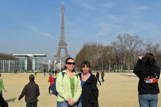 At Eiffel Tower in Paris